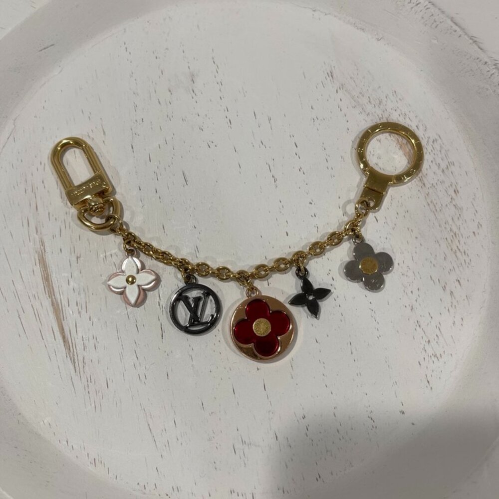 Louis Vuitton Flash Flower Bag Charm/Key Holder Metal Plexiglass (JB1309)